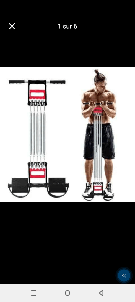 Support à ressort pour musculation