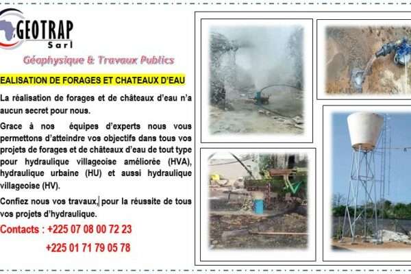 Travaux de forage : Réalisation complète de tous vos projets