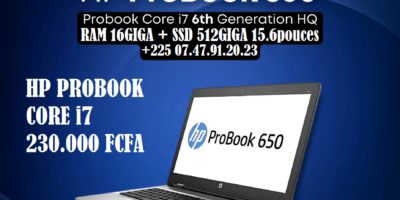 HP PROBOOK 650 CORE i7 RAM 16GIGA SSD512GIGA